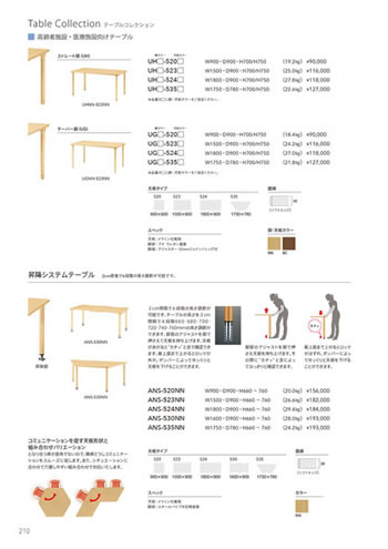 テーブル